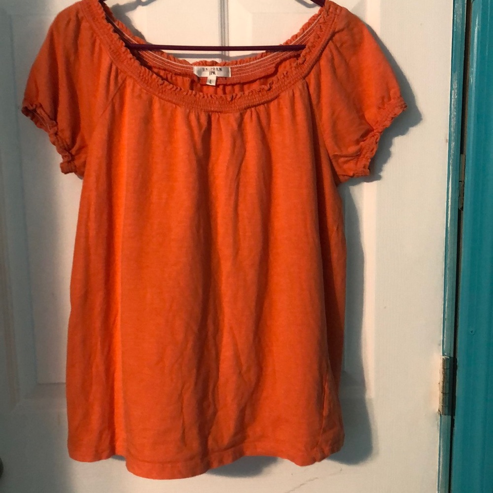 ♣️ 3 for $10 Women Top orange clothes Uniform JPR